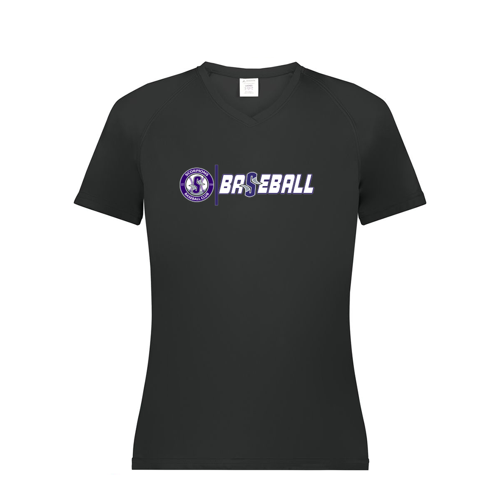 Ladies Smooth Sport V-Neck T-Shirt