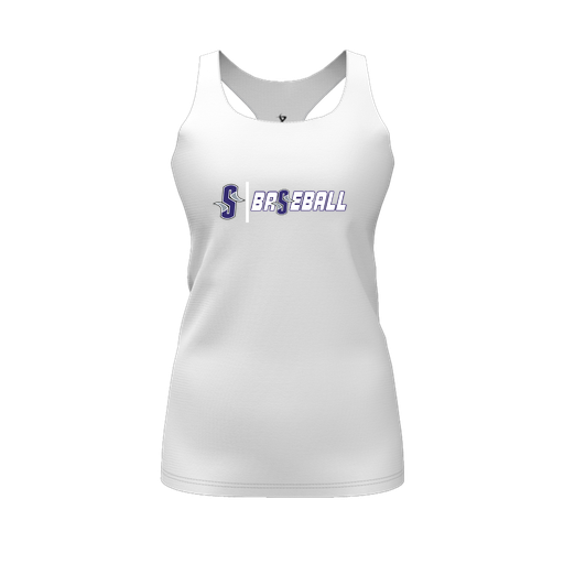 [CUS-DFW-RCBK-PER-WHT-FYS-LOGO2] Racerback Tank Top (Female Youth S, White, Logo 2)