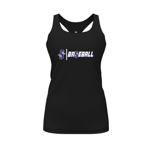 [FT0TRBBK-FYS-LOGO2] Decker Racerback Tank Top (Female Youth S, Black, Logo 2)