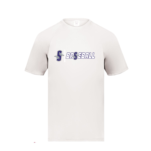 [2790.005.S-LOGO2] Men's Smooth Sport T-Shirt (Adult S, White, Logo 2)