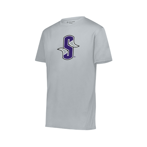 [222818.099.S-LOGO3] Men's Movement Dri Fit Shirt (Adult S, Silver, Logo 3)
