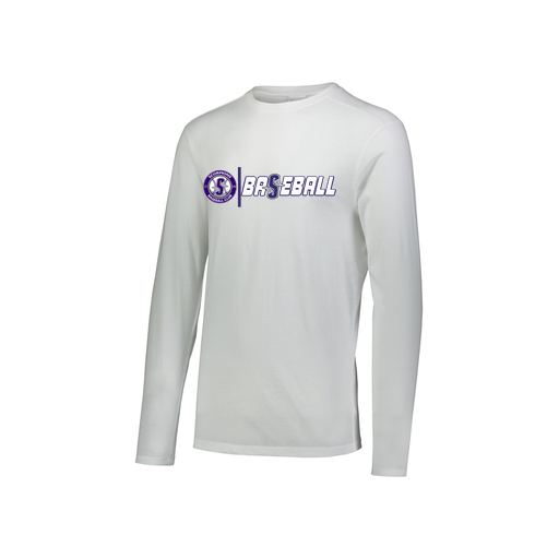 [3076.005.S-LOGO1] Youth LS Ultra-blend T-Shirt (Youth S, White, Logo 1)