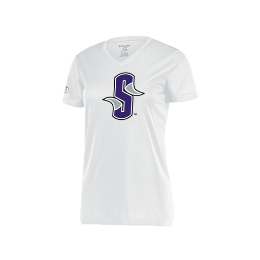 [222820.005.S-LOGO3] Ladies Movement Dri Fit Shirt (Female Adult S, White, Logo 3)